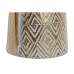 Vaso Home ESPRIT Branco Dourado Metal Moderno 24,5 X 24,5 X 66 cm