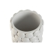 Vaso Home ESPRIT Branco Grés Mediterrâneo 16,5 x 16,5 x 38,5 cm