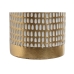 Vaso Home ESPRIT Branco Dourado Metal Moderno 14,5 x 14,5 x 55,5 cm