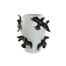 Vase Home ESPRIT White Black Stoneware Modern 27 X 27 X 29,5 cm