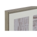 Cornice Portafoto Home ESPRIT Bianco Marrone Naturale Cristallo polistirene Città 29 X 3 X 23 cm (2 Unità)