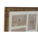 Cadre photo Home ESPRIT Marron Beige Naturel Ivoire Verre polystyrène Scandinave 34 X 2 X 38 cm (4 Unités)