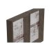 Fotolijsten Home ESPRIT Bruin Beige Kristal polyestyreen Stads 25 x 3 x 18 cm (2 Stuks)