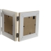 Fotolijsten Home ESPRIT Bruin Beige Natuurlijk Ivoor Kristal polyestyreen 47 X 2 X 16 cm (4 Stuks)