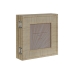 Fotolijsten Home ESPRIT Bruin Beige Natuurlijk Ivoor Kristal polyestyreen 47 X 2 X 16 cm (4 Stuks)