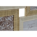 Cornice Portafoto Home ESPRIT Beige Naturale Cristallo polistirene Scandinavo 36 X 2 X 36 cm