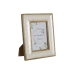 Cornice Portafoto Home ESPRIT Bianco Naturale Madreperla Legno di mango Moderno 21,5 x 2 x 27 cm