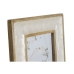 Cornice Portafoto Home ESPRIT Bianco Naturale Madreperla Legno di mango Moderno 21,5 x 2 x 27 cm