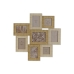 Cornice Portafoto Home ESPRIT Beige Naturale Cristallo polistirene Scandinavo 60 X 2 X 59 cm