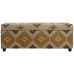 Arcón Home ESPRIT Beige Mostaza Algodón 120 x 40 x 45 cm