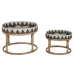 Set of 2 tables Home ESPRIT Rattan 70 X 70 X 52 cm