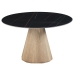 Dining Table Home ESPRIT Ceramic MDF Wood 120 x 120 x 75 cm