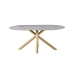 Dining Table Home ESPRIT Golden Metal Ceramic 180 x 90 x 75 cm