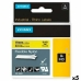 Cinta laminada para máquinas rotuladoras Rhino Dymo ID1-19 19 x 3,5 mm Preto Amarelo Autoadesivas (5 Unidades)