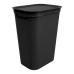 Laundry Basket Rotho Brisen Black 50 L Plastic