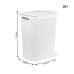 Laundry Basket Rotho Brisen White 50 L Plastic