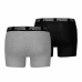 Boxer da Uomo Puma EVERRYDAY BASIC 701226387 2 Unità Nero Grigio