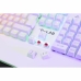 Mechanisch toetsenbord The G-Lab KEYZ RUBIDIUM Wit Azerty Frans