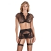 Conjunto de Lingerie S Pleasures Preto (Tamanho único)