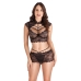 Conjunto de Lingerie S Pleasures Preto (Tamanho único)