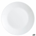 Flat Plate Luminarc Zelie White Glass Ø 25 cm (12 Units)