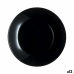 Flat tallerken Luminarc Zelie Negro Svart Glass Ø 25 cm (12 enheter)