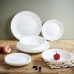 Deep Plate Luminarc Zelie White Glass Ø 20 cm (12 Units)