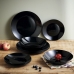 Dessert dish Luminarc Zelie Negro Black Glass Ø 18 cm (12 Units)