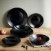 Deep Plate Luminarc Zelie Negro Black Glass Ø 20 cm (12 Units)