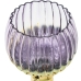 Ensemble de bougeoirs Alexandra House Living Violet Doré Verre 10 x 36 x 10 cm 10 x 40 x 10 cm 2 Pièces