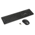 Keyboard and Mouse Ibox IKM5010W Black Qwerty US