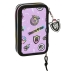 Astuccio Doppio Monster High Best boos Lilla 12.5 x 19.5 x 4 cm (28 Pezzi)