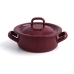 Casserole with lid Quid Clasico Esmalte Brown Ø 10 cm (12 Units)