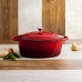 Kookpot met Deksel Bidasoa Fierro Rood 4,3 L 30 x 23 cm (2 Stuks)