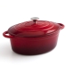 Casserole with lid Bidasoa Fierro Red 4,3 L 30 x 23 cm (2 Units)