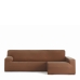 Hoes voor chaise longue met lange armleuning rechts Eysa BRONX Bruin 170 x 110 x 310 cm