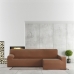 Hoes voor chaise longue met lange armleuning rechts Eysa BRONX Bruin 170 x 110 x 310 cm