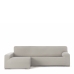 Hoes voor chaise longue met lange armleuning links Eysa BRONX Beige Linnen 170 x 110 x 310 cm