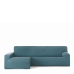 Capa para chaise longue de braço comprido esquerdo Eysa BRONX Verde Esmeralda 170 x 110 x 310 cm