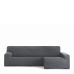 Hoes voor chaise longue met lange armleuning rechts Eysa BRONX Donker grijs 170 x 110 x 310 cm