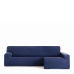 Right long arm chaise longue cover Eysa BRONX Blue 170 x 110 x 310 cm