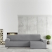 Housse pour chaise longue accoudoir long droit Eysa BRONX Gris 170 x 110 x 310 cm