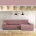 Capa para chaise longue de braço comprido direito Eysa JAZ Cor de Rosa 180 x 120 x 360 cm