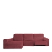 Capa para chaise longue de braço comprido esquerdo Eysa ROC Telha Vermelho Escuro 180 x 120 x 360 cm