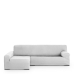 Hoes voor chaise longue met lange armleuning links Eysa ULISES Parelgrijs 170 x 110 x 310 cm