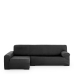 Hoes voor chaise longue met lange armleuning links Eysa ULISES Donker grijs 170 x 110 x 310 cm