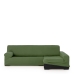 Funda para chaise longue de brazo largo derecho Eysa ULISES Verde 170 x 110 x 310 cm