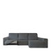 Hoes voor chaise longue met lange armleuning rechts Eysa ROC Donker grijs 180 x 120 x 360 cm