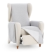 Armchair slipcovers Eysa SILVER Light grey 100 x 110 x 55 cm Reversible