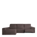 Hoes voor chaise longue met lange armleuning links Eysa ROC Bruin 180 x 120 x 360 cm